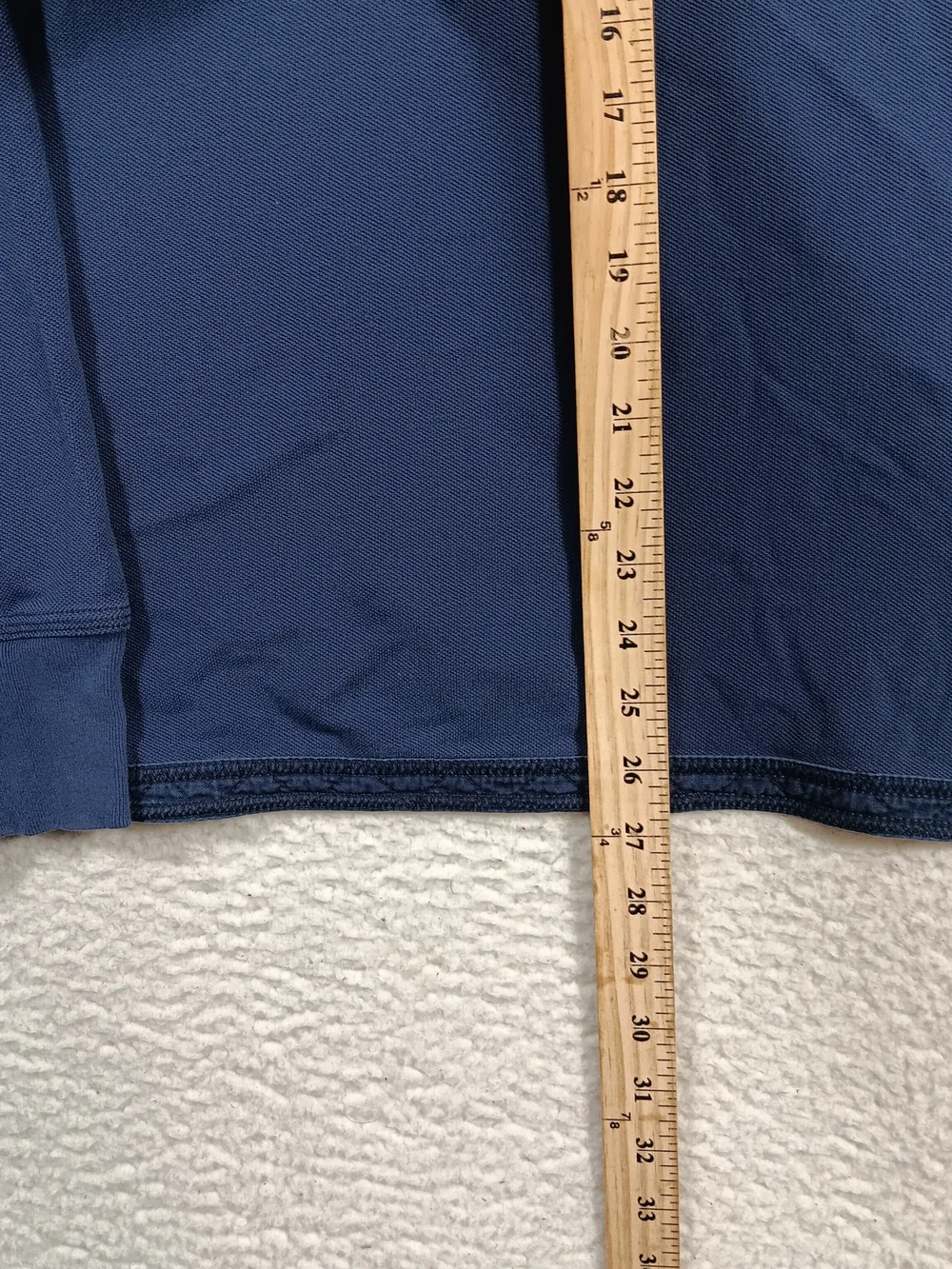 Vintage Polo Ralph Lauren Shirt Mens Medium Blue Rugby Pronged Snap Big Pony